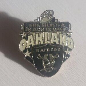 Oakland Raiders Football 1995 Vintage Lapel Pin Tie Tack